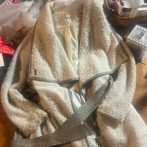 Sweater wrap coat